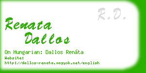 renata dallos business card